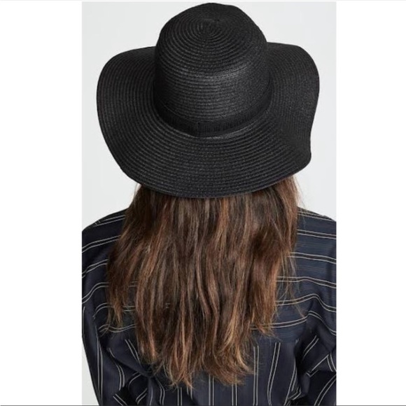 Madewell Packable Mesa Straw Hat Black - Picture 4 of 10